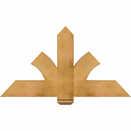 Ekena Millwork Redmond Rough Sawn Timber Gable Bracket, Western Red Cedar, 48"W x 26"H x 4"D x 6"F, 13/12 Pitch GBW048X26X0406RED00RWR